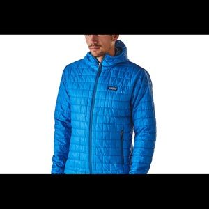 Blue Patagonia Nano Puff Jacket -Silver Creek Logo